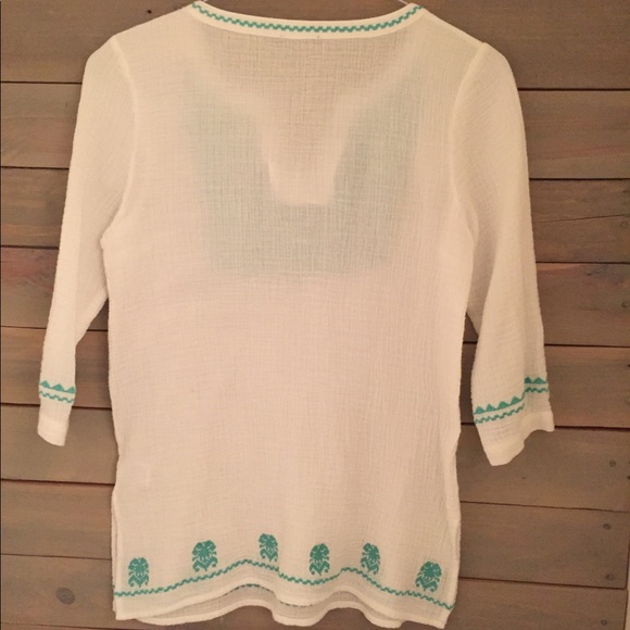 THML Embroidered Tunic Resort Vacatipn Women’s Small - Picture 3 of 3